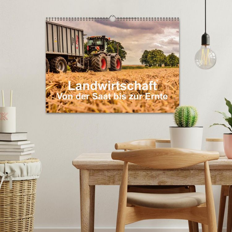 Produktbild: Landwirtschaft - Von der Saat bis zur Ernte (Wandkalender 2026 DIN A3 quer), CALVENDO Monatskalender
