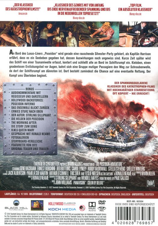 Produktbild: Poseidon Inferno - Die H&ouml;llenfahrt der Poseidon (+ Bonus-DVD)