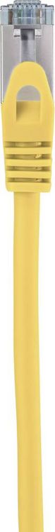 Produktbild: Renkforce RF-5153664 RJ45 Patchkabel CAT 6a S/FTP 10.00 m Gelb mit Rastnasenschutz, Flammwidrig 1 St.