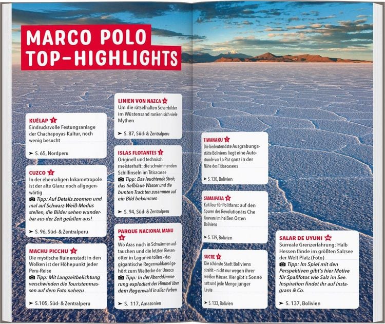 Produktbild: MARCO POLO Reisef&uuml;hrer Peru & Bolivien