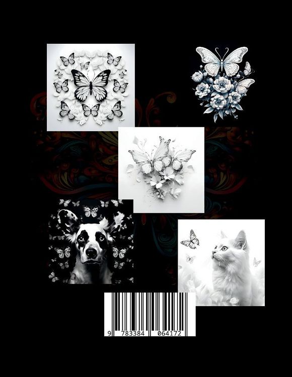 Produktbild: Malbuch Schmetterling &bdquo;Fotorealistisch&ldquo;.