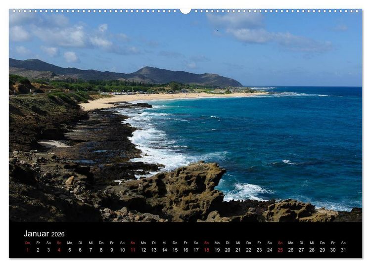 Produktbild: Hawaii - Oahu - Maui (hochwertiger Premium Wandkalender 2026 DIN A2 quer), Kunstdruck in Hochglanz