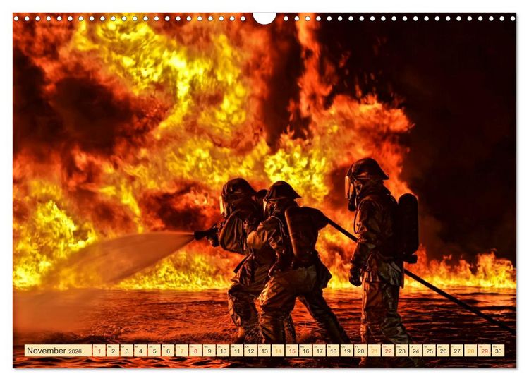 Produktbild: Feuerwehr - weltweit im Einsatz (Wandkalender 2026 DIN A3 quer), CALVENDO Monatskalender