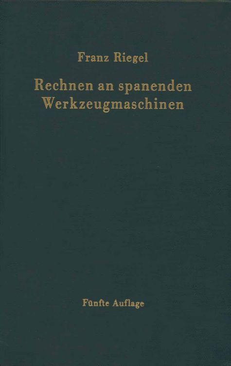 Produktbild: Rechnen an spanenden Werkzeugmaschinen