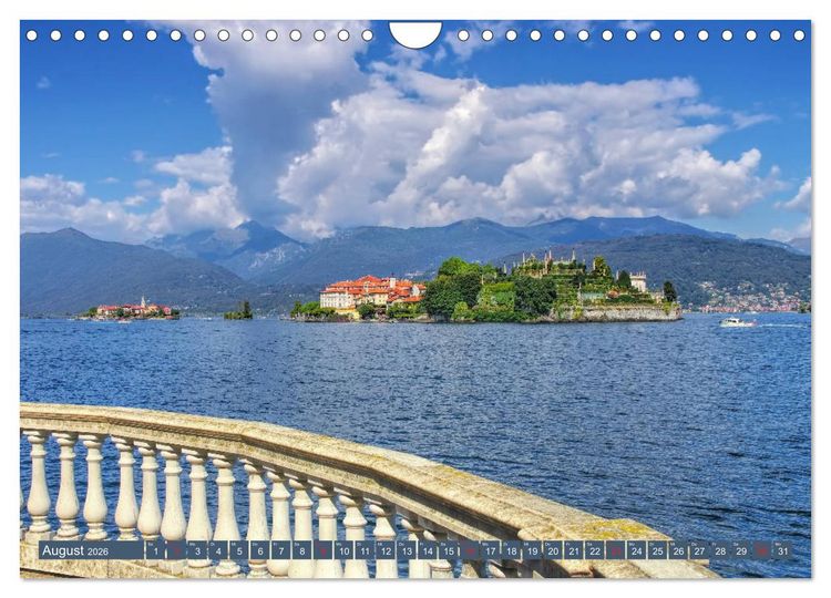 Produktbild: Lago Maggiore - Bezaubernde Orte am Westufer (Wandkalender 2026 DIN A4 quer), CALVENDO Monatskalender
