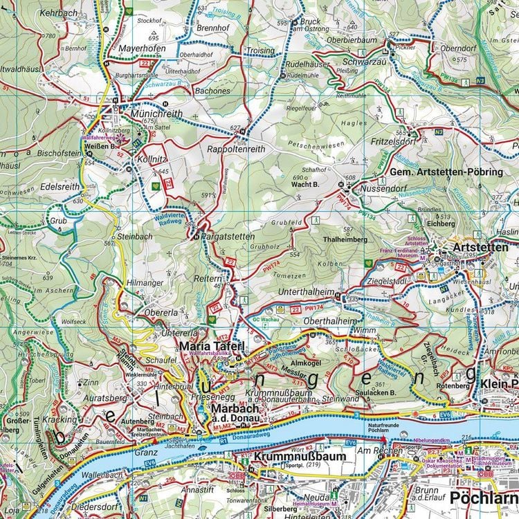 Produktbild: Freytag & berndt Wanderkarte WK 0071 Wachau, Welterbesteig - Nibelungengau - Kremstal - Yspertal - Dunkelsteinerwald 1:50.000