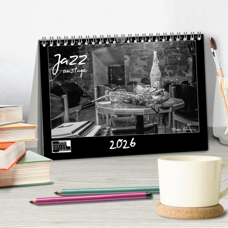 Produktbild: Jazz onstage (Tischkalender 2026 DIN A5 quer), CALVENDO Monatskalender
