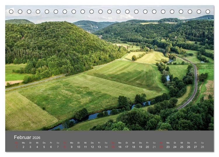 Produktbild: Fr&auml;nkische Schweiz wie gemalt (Tischkalender 2026 DIN A5 quer), CALVENDO Monatskalender