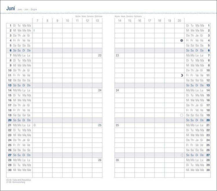 Produktbild: Monats-Taschenkalender, schwarz 2027