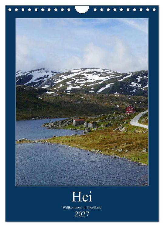 Produktbild: Hei - Willkommen im Fjordland (Wandkalender 2027 DIN A4 hoch), CALVENDO Monatskalender