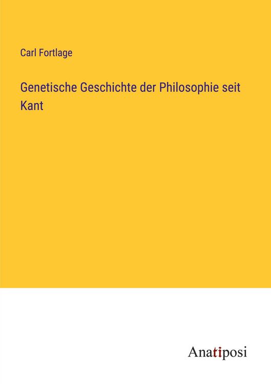 Produktbild: Genetische Geschichte der Philosophie seit Kant