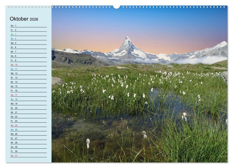 Produktbild: Faszination Horu Fotoimpressionen vom Matterhorn (Wandkalender 2026 DIN A2 quer), CALVENDO Monatskalender