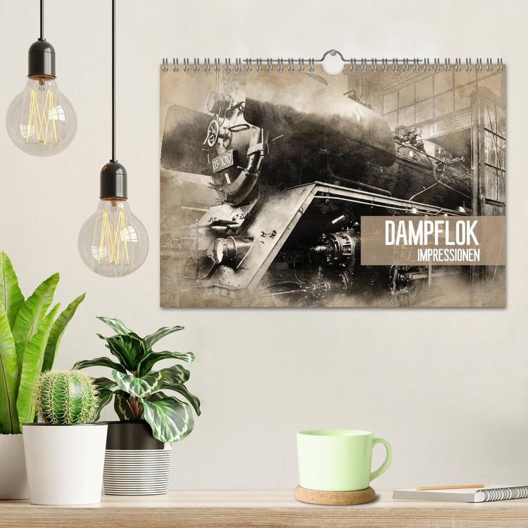 Produktbild: Dampflok Impressionen (Wandkalender 2026 DIN A4 quer), CALVENDO Monatskalender