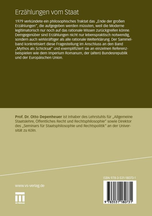 Produktbild: Erz&auml;hlungen vom Staat