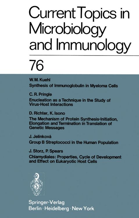 Produktbild: Current Topics in Microbiology and Immunology