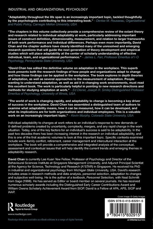 Produktbild: Individual Adaptability to Changes at Work