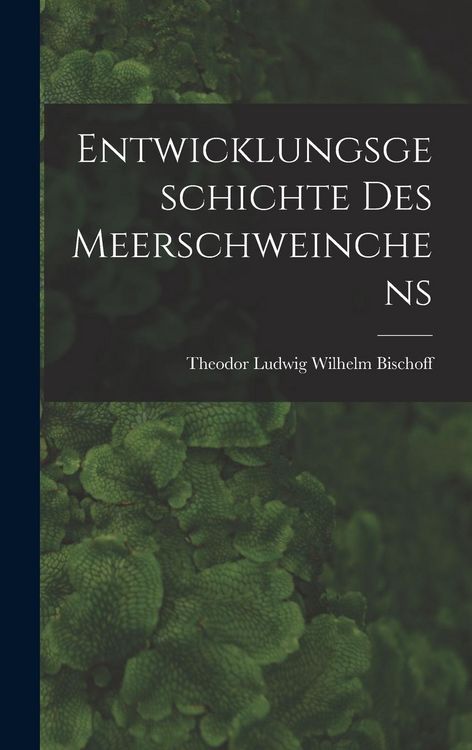 Produktbild: Entwicklungsgeschichte Des Meerschweinchens
