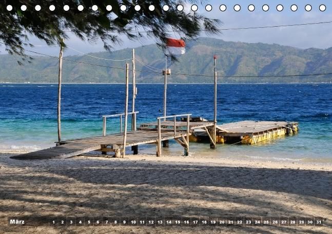 Produktbild: Gili Nanggu - Paradiesische kleine Insel (Tischkalender immerw&auml;hrend DIN A5 quer)