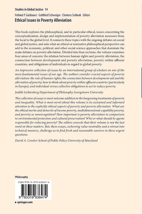 Produktbild: Ethical Issues in Poverty Alleviation