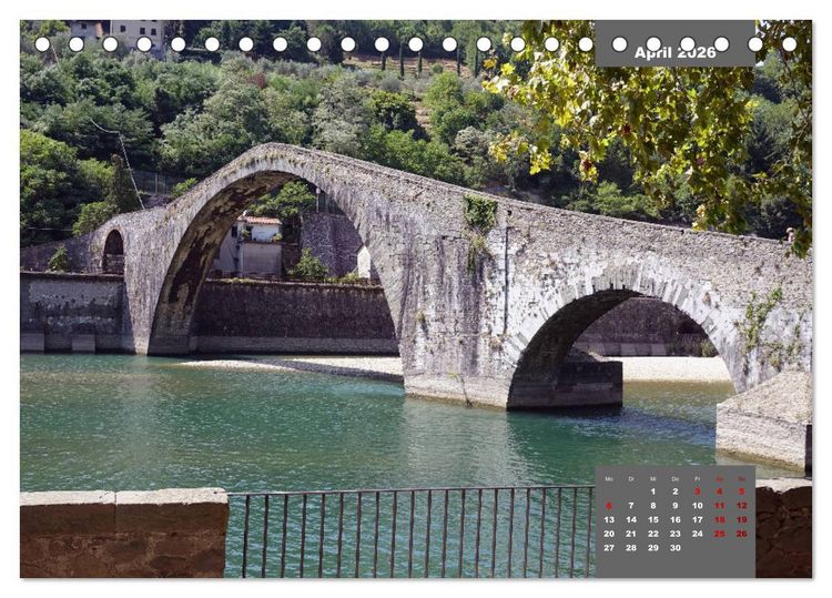 Produktbild: Toskana - eine der sch&ouml;nsten Regionen Italiens (Tischkalender 2026 DIN A5 quer), CALVENDO Monatskalender