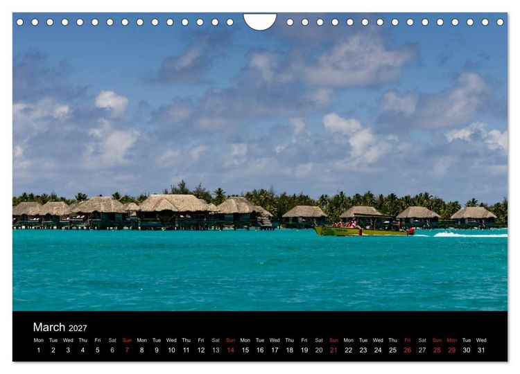 Produktbild: Bora Bora, Paradise islands (Wall Calendar 2027 DIN A4 landscape), CALVENDO 12 Month Wall Calendar
