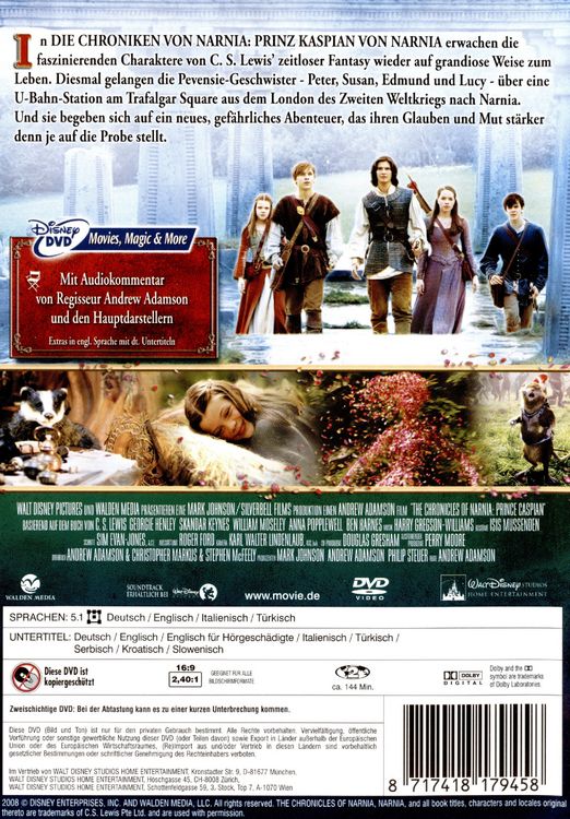 Produktbild: Die Chroniken von Narnia - Prinz Kaspian von Narnia