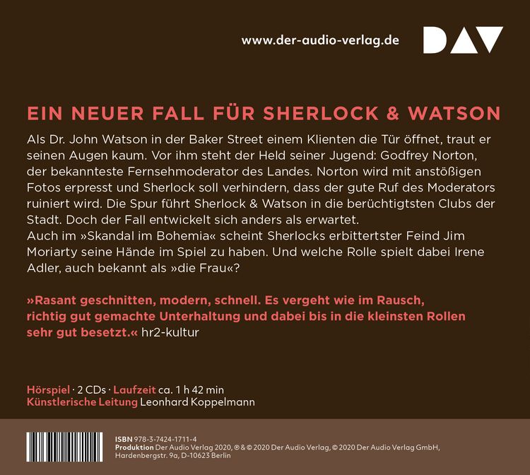 Produktbild: Sherlock & Watson – Neues aus der Baker Street: Skandal im Bohemia (Fall 7)