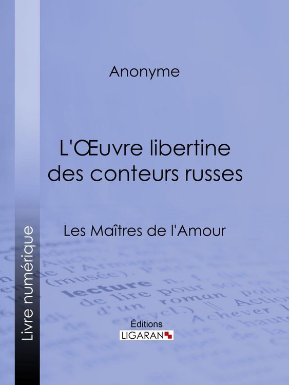 Produktbild: L'Oeuvre libertine des conteurs russes