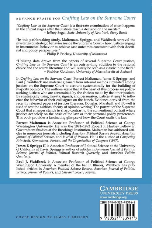 Produktbild: Crafting Law on the Supreme Court