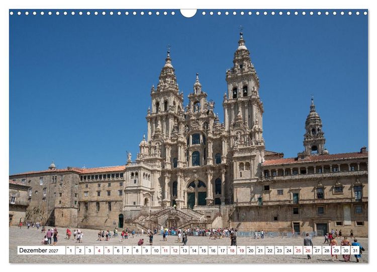 Produktbild: Unterwegs - Caminho Portugu&ecirc;s. Zu Fu&szlig; auf dem Portugiesischen Jakobsweg (Wandkalender 2027 DIN A3 quer), CALVENDO Monatskalender