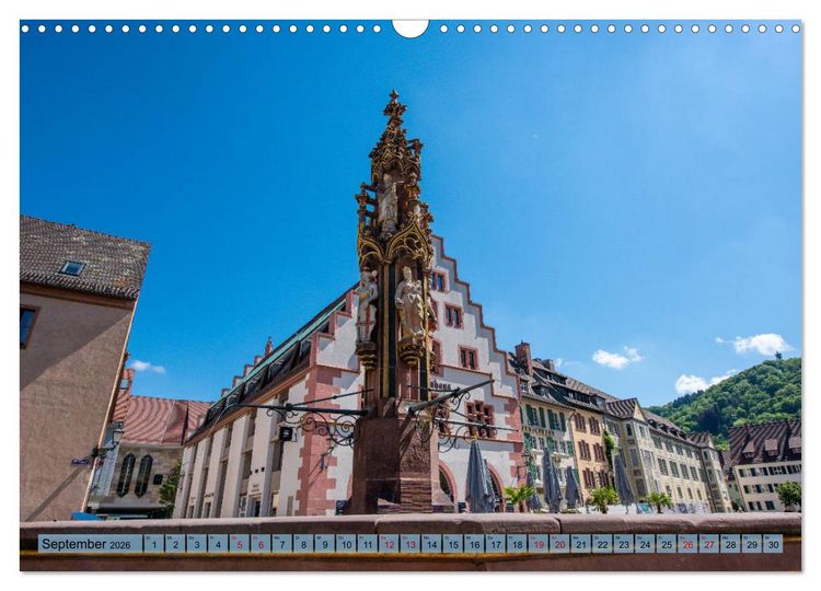 Produktbild: Freiburg im Breisgau - Die Schwarzwaldmetropole (Wandkalender 2026 DIN A3 quer), CALVENDO Monatskalender