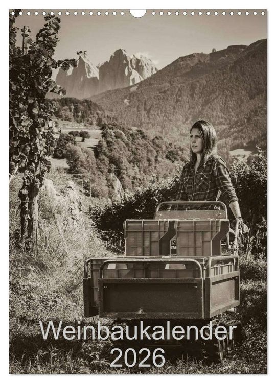 Produktbild: Weinbaukalender 2026 (Wandkalender 2026 DIN A3 hoch), CALVENDO Monatskalender