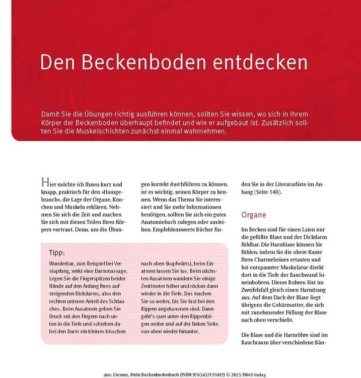 Produktbild: Mein Beckenbodenbuch