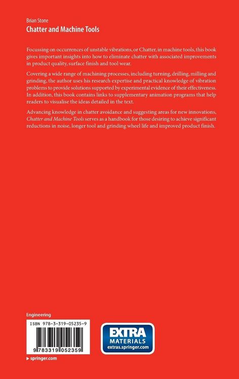Produktbild: Chatter and Machine Tools