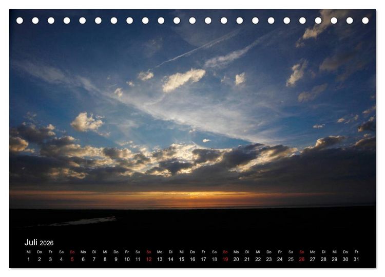 Produktbild: NORDSEE IMPRESSIONEN (Tischkalender 2026 DIN A5 quer), CALVENDO Monatskalender
