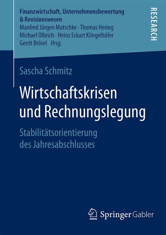 Produktbild: Wirtschaftskrisen und Rechnungslegung