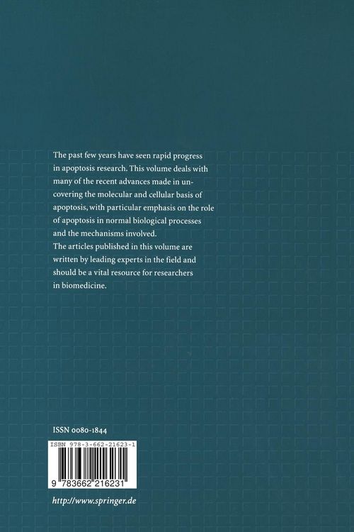 Produktbild: Apoptosis: Biology and Mechanisms