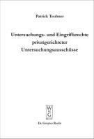 Produktbild: Untersuchungs- und Eingriffsrechte privatgerichteter Untersuchungsaussch&uuml;sse