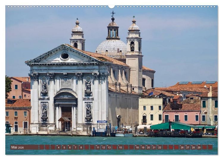 Produktbild: In Sehnsucht Dein Venedig (hochwertiger Premium Wandkalender 2026 DIN A2 quer), Kunstdruck in Hochglanz