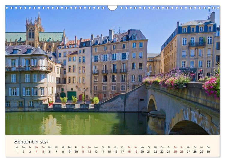Produktbild: Nancy und Metz &ndash; Kulturelle Sch&auml;tze in Lothringen (Wandkalender 2027 DIN A3 quer), CALVENDO Monatskalender