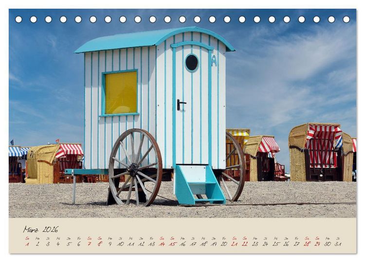 Produktbild: Liebenswertes Travem&uuml;de (Tischkalender 2026 DIN A5 quer), CALVENDO Monatskalender