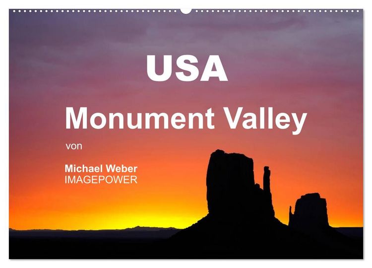 Produktbild: USA - Monument Valley (Wandkalender 2027 DIN A2 quer), CALVENDO Monatskalender