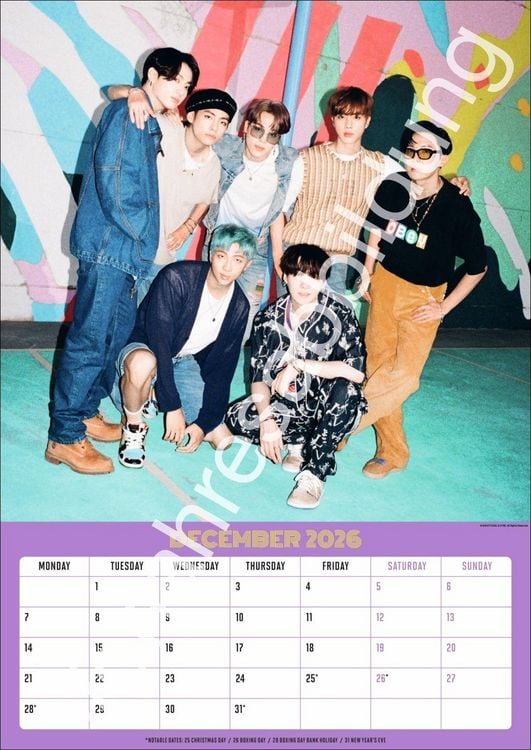 Produktbild: BTS Posterkalender 2027