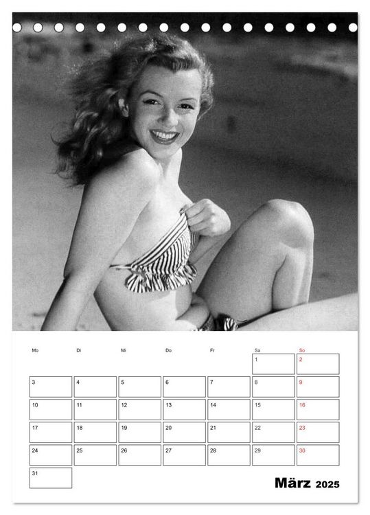 Produktbild: Marilyn Monroe. Weltstar und Sexsymbol (Tischkalender 2025 DIN A5 hoch), CALVENDO Monatskalender