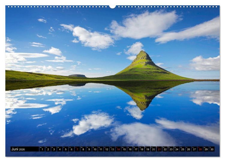 Produktbild: ISLAND 2026 - Faszinierende Landschaften (hochwertiger Premium Wandkalender 2026 DIN A2 quer), Kunstdruck in Hochglanz