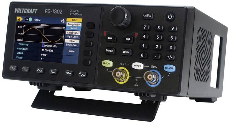 Produktbild: VOLTCRAFT FG-1302 Funktionsgenerator netzbetrieben 1 &micro;Hz - 30MHz 2-Kanal Arbitr&auml;r