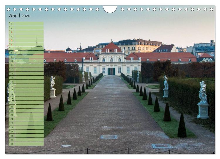 Produktbild: Wien f&uuml;r Liebhaber und Interessierte (Wandkalender 2026 DIN A4 quer), CALVENDO Monatskalender