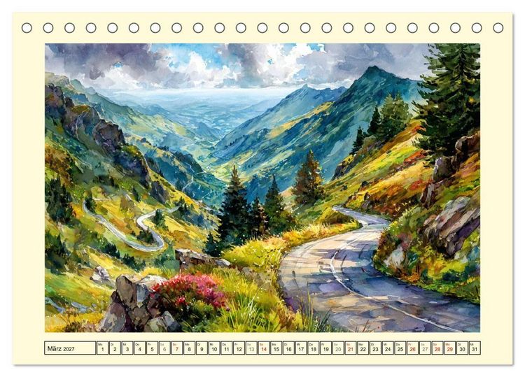 Produktbild: Rum&auml;nien. Zwischen Karpaten und K&uuml;ste (Tischkalender 2027 DIN A5 quer), CALVENDO Monatskalender