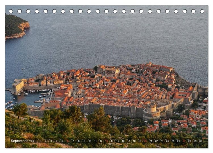 Produktbild: Kroatien - Landschaften am Mittelmeer (Tischkalender 2026 DIN A5 quer), CALVENDO Monatskalender