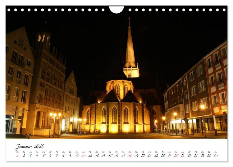 Produktbild: Nachtschicht - N&auml;chtliche Impressionen vom Ruhrgebiet und dem Niederrhein (Wandkalender 2026 DIN A4 quer), CALVENDO Monatskalender